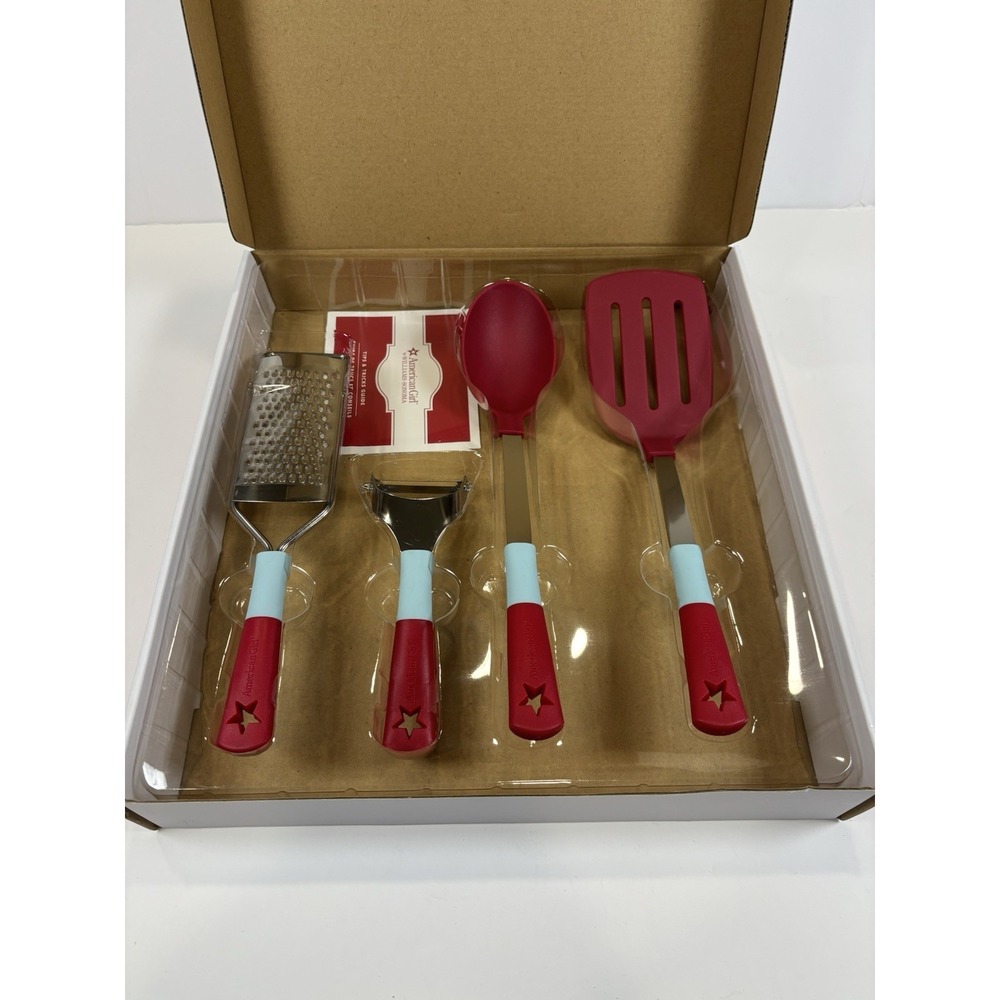 American Girl Utensils (spatula, spoon, Peeler, cheese slicer)